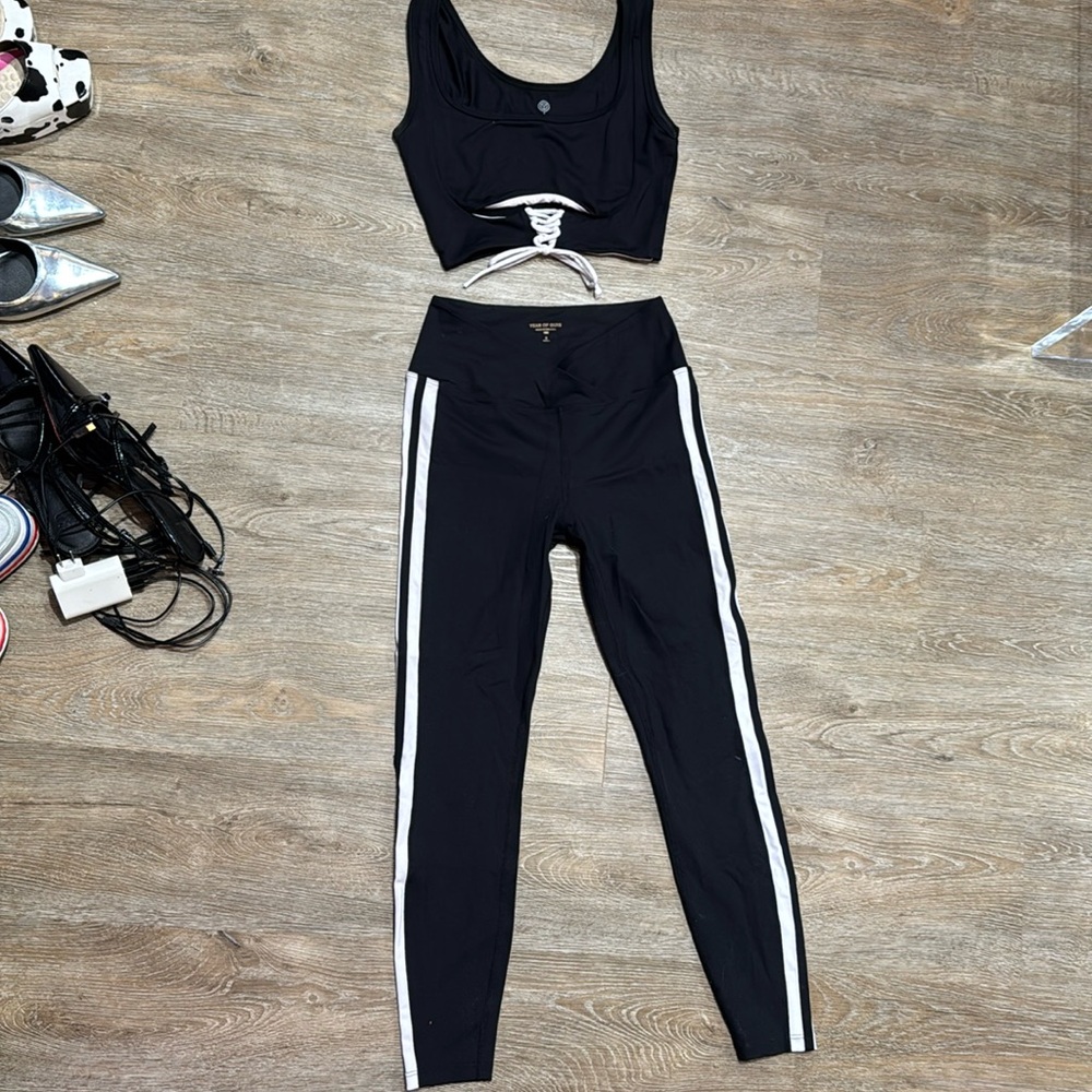 Leggings and bra work out set